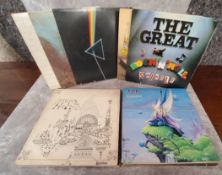 Vinyl LPs including Pink Floyd The Wall, Harvest, 1A158-63410; Meddle, Harvest SHVL 795; The Dark