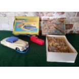 A Marx Toys Battery operated Electric car, boxed; an EROC Ltd. wooden jig-saw 'The South Bank