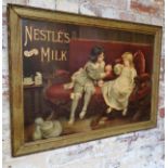 Advertising - Nestle - an early 20th century rectangular pictorial showcard, depicting a young boy