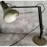 Salvage - a black anglepoise type lamp