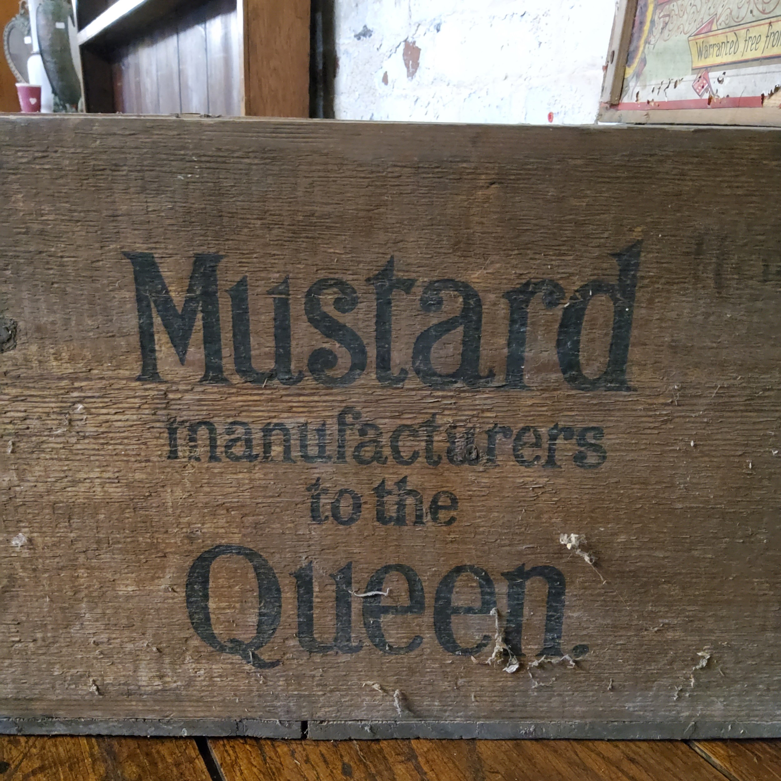 Advertisement - a Victorian Coleman's Mustard crate c.1900 'Manufacturers to The Queen' - Image 3 of 4