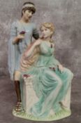 Wedgwood limited edition figure Adoration, No. 1193/3,000 designed by Jenny Oliver 1996, standing