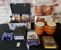 Retro Gaming - a boxed Nintendo Gamecube complete with two controllers, cables, instructions etc.; a