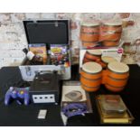 Retro Gaming - a boxed Nintendo Gamecube complete with two controllers, cables, instructions etc.; a