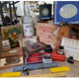 Advertisement - a Johnnie Walker red label scotch whisky crate, with Rhodesia postage export stamps;