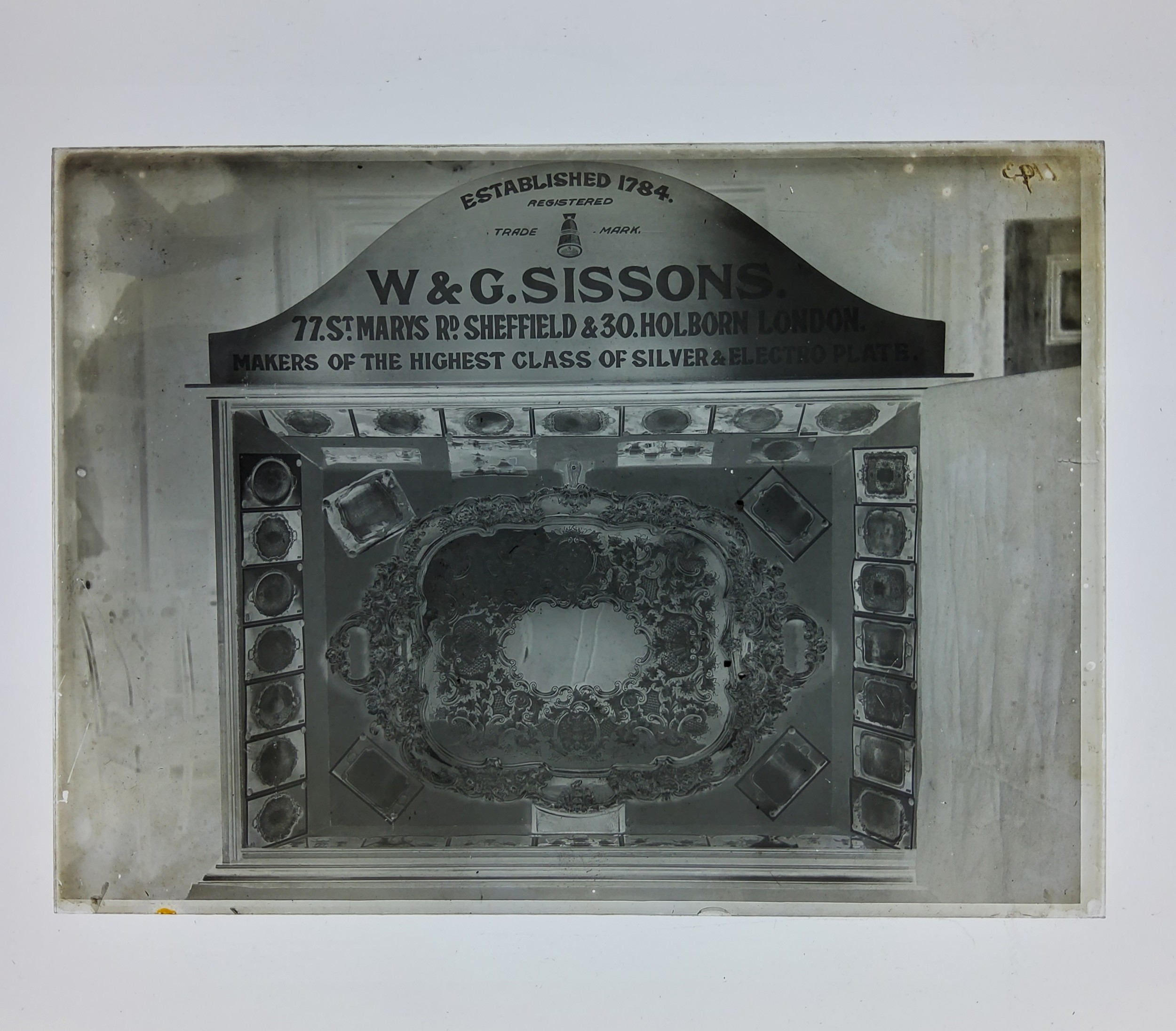 Local History - Old Sheffield Plate & Sheffield Silver Interest - Thirteen glass plate negatives - Image 3 of 11