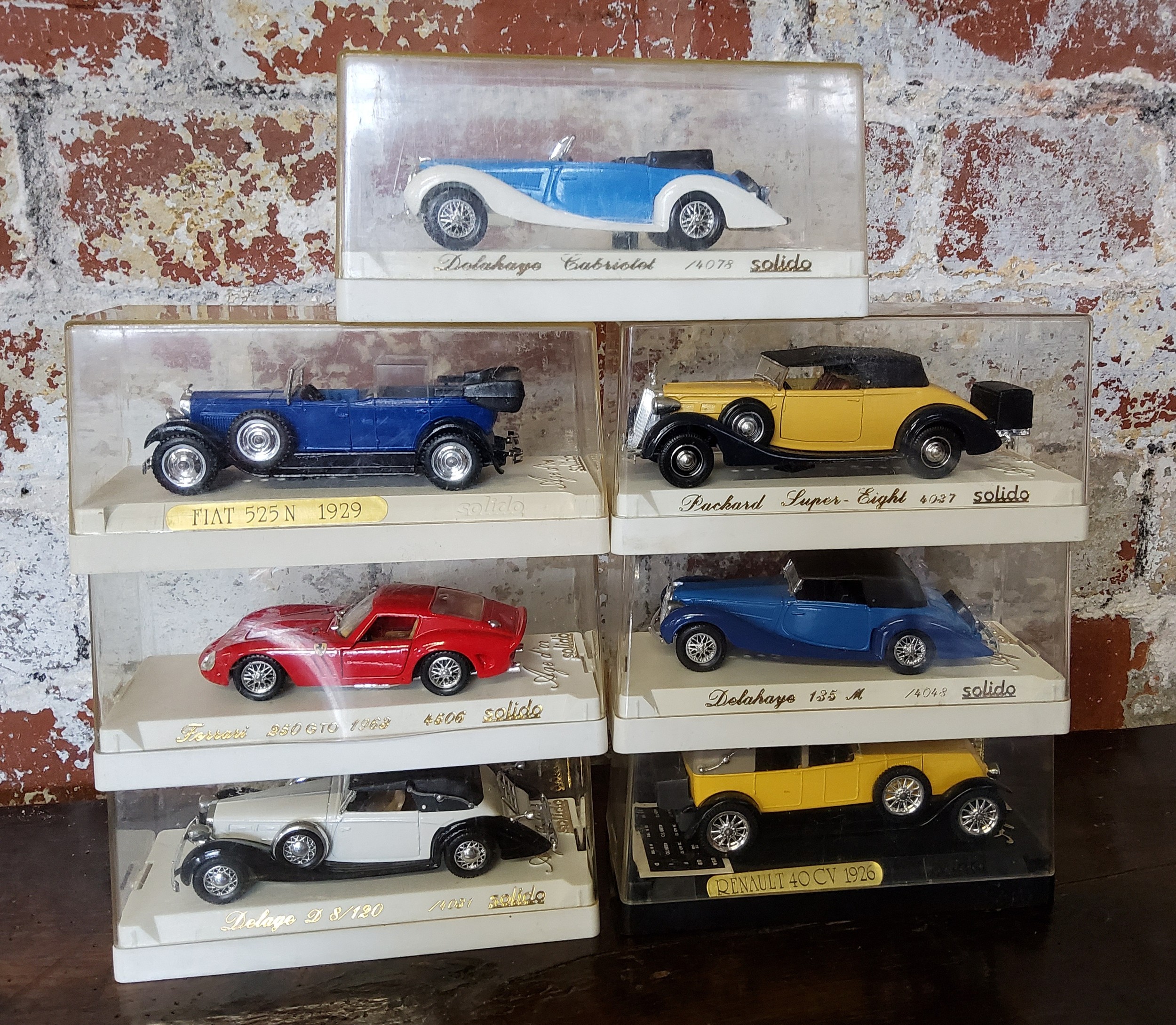 Solido including 4506 Ferrari 250 GTO 1963; 4502 Mercedes 300SL; 14031 Delage D 8/120; Panhard- - Image 2 of 4