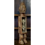 Tribal -  A substantial West African Dogon tribe fertility statue, she stands an impressive 78cm