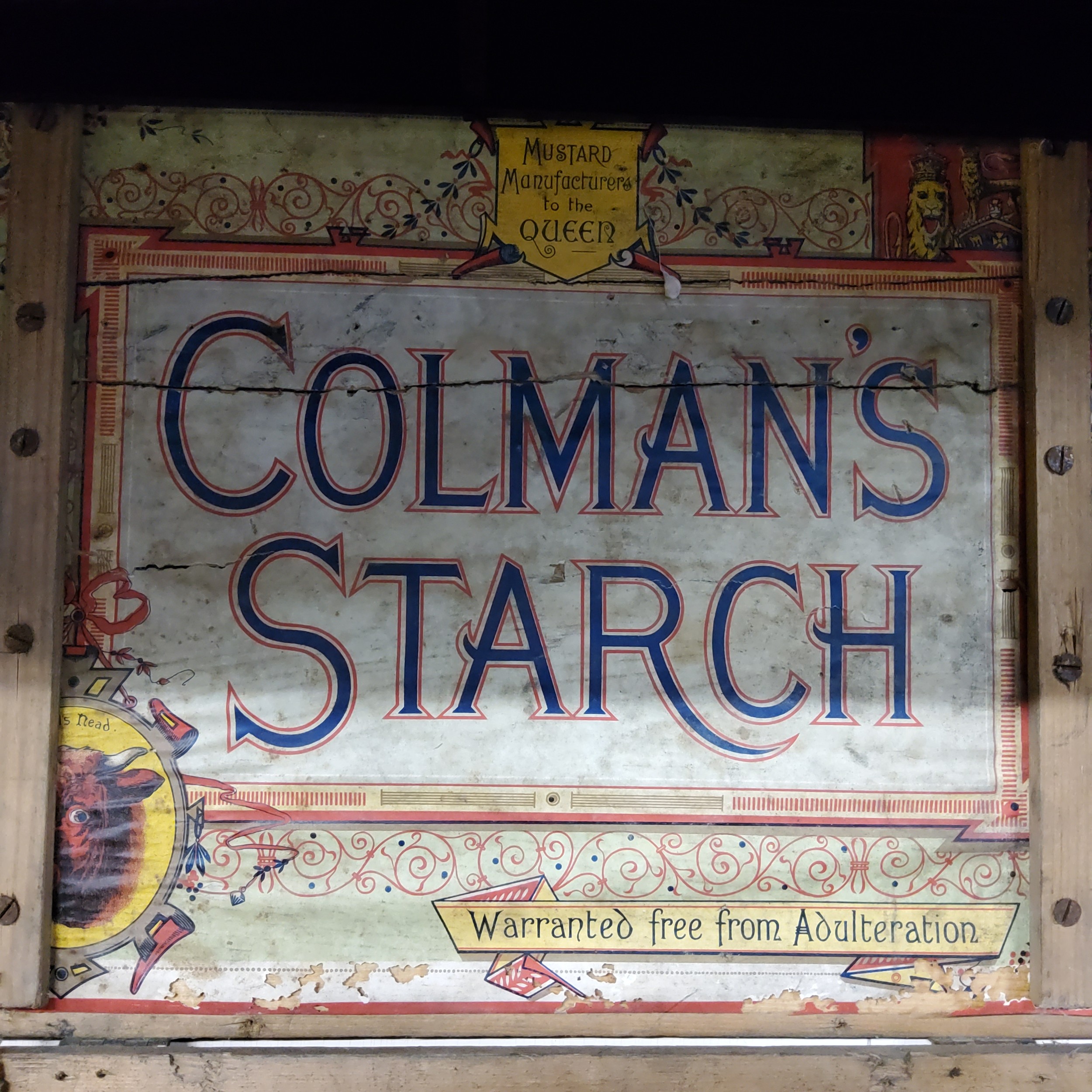 Advertisement - a Victorian Coleman's Mustard crate c.1900 'Manufacturers to The Queen' - Image 4 of 4