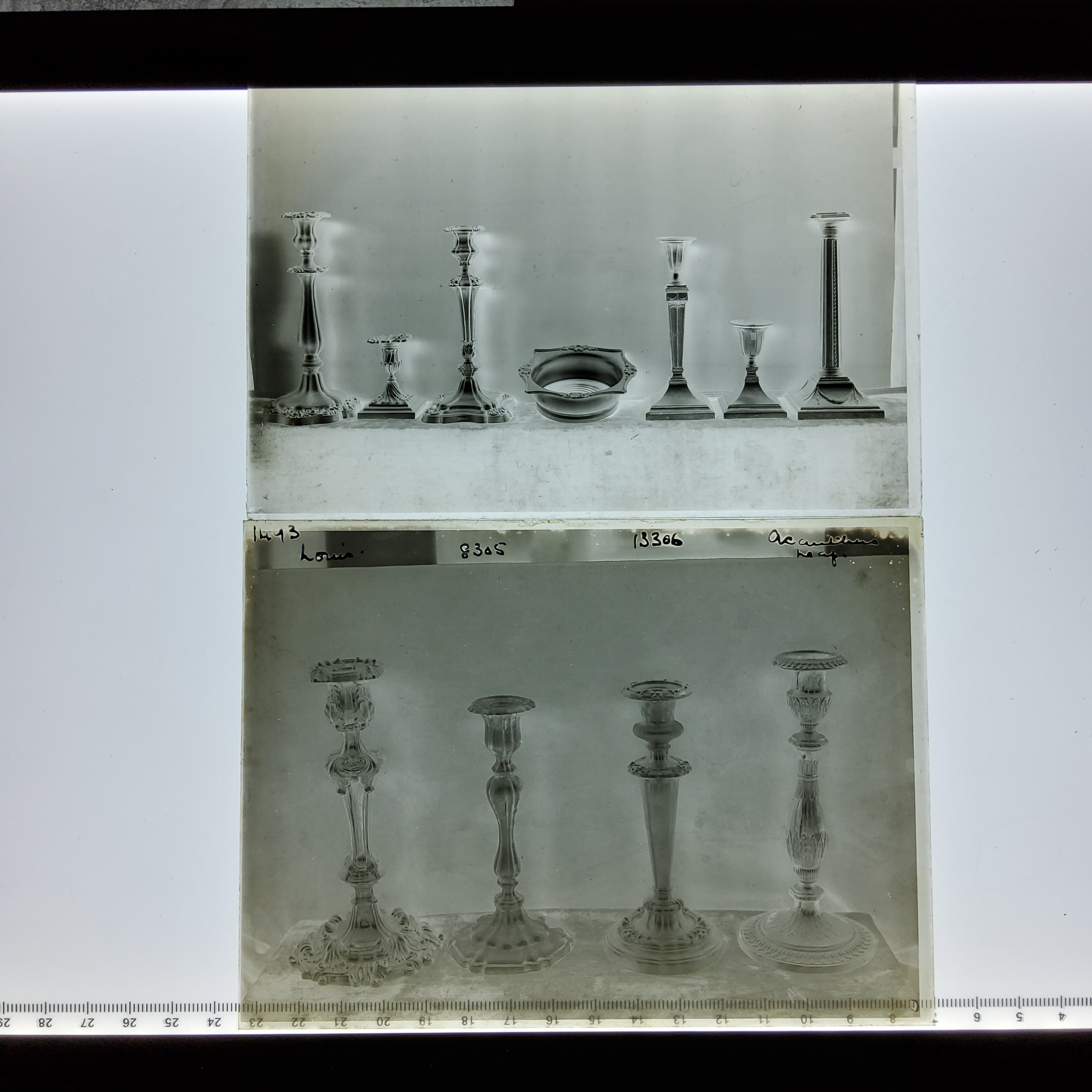 Local History - Old Sheffield Plate & Sheffield Silver Interest - Eight glass plate negatives of - Image 11 of 12