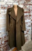 A military Greatcoat, Stone Bros, size 5, broad arrow markings