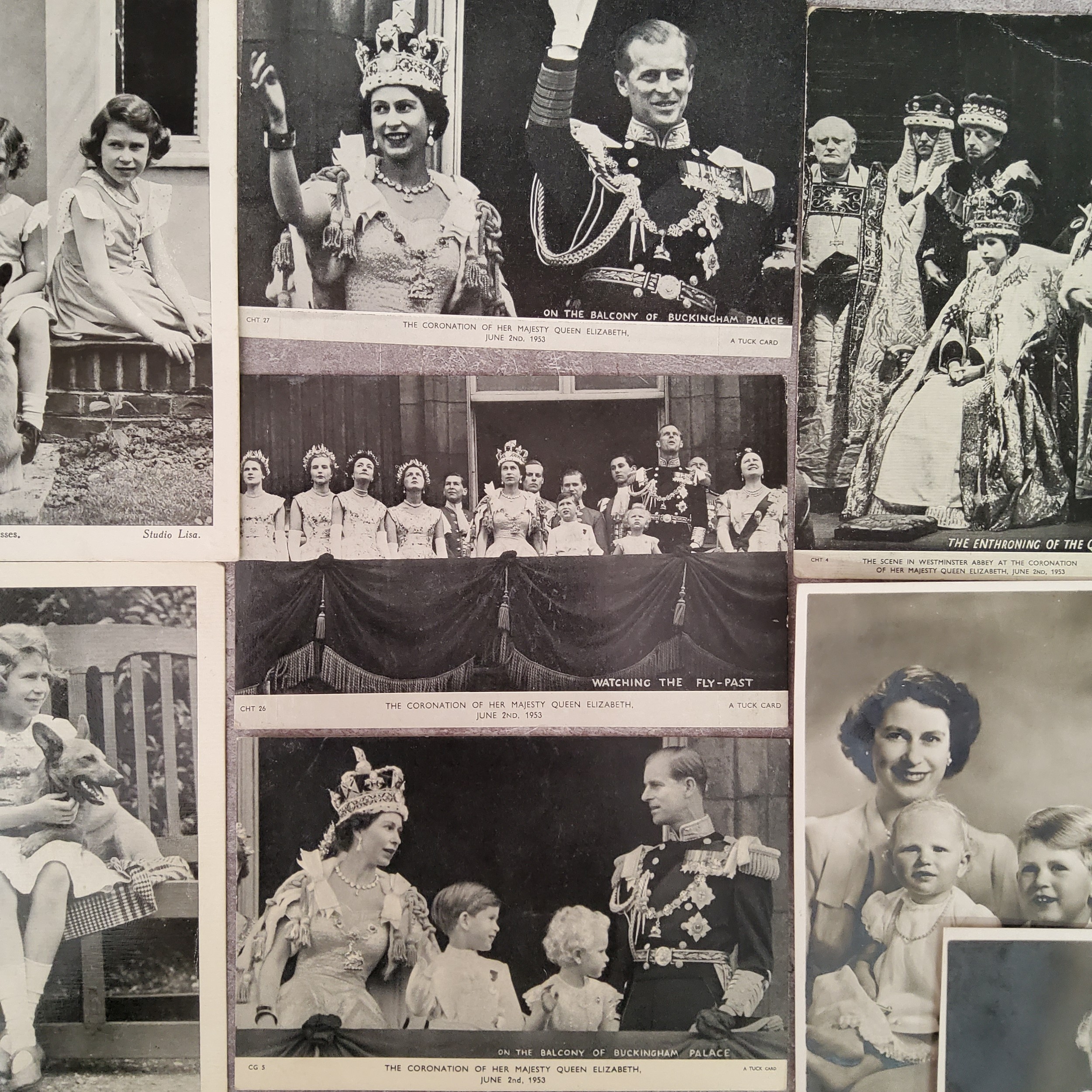 Ephemera & Postcards - Elizabeth II coronation postcards; Bamforth comic series cards; collectible - Image 4 of 7
