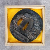 A Japanese Masahiro bronze tsuba