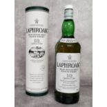 Laphroaig Islay Single Malt Scotch Whisky 10 years old, boxed