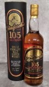 A bottle of Glenfarclas 105 Single Malt Scotch Whisky, distilled and bottled by J & G Grant,