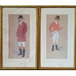 Snaffles style, "The Sportsman" & "The Spooney", a pair, prints,