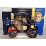 Three bottles of Courvoisier V.S.O.P. Fine Cognac, all in excellent condition, boxed (3)