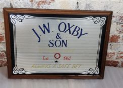 Local Advertisement - 1970's J. W. Oxby & Son of Doncaster bookmakers advertising mirror 'ALWAYS A