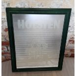 Advertising - a Holston mirror, framed