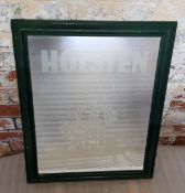 Advertising - a Holston mirror, framed