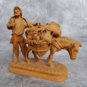An Italian terracotta sculpture of a farmer