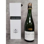 A 2005 Michel Gonet Champagne Blanc de Blans Grand Cru Eleve en fut de Chene, rope muselet, wax