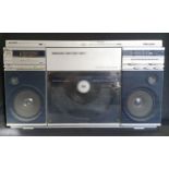 Retro Ghetto blaster Sharp VZ 2500E, tape/vinyl/radio player (powers up) Height 40cm x width 70cm