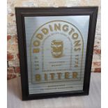 A large vintage Boddingtons Bitter 'The Cream of Manchester' pictorial advertising pub mirror