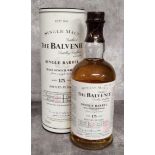 A bottle of The Balvenie 15 year old single barrel malt scotch whisky bottling date 31/07/97 cask no