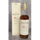 A bottle of Inchgower Single Highland Scotch Whisky, aged 12 years. 75cl, boxed. Excellent