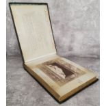 A Grand Tour photography album, dated 1897, profusely annotated throughout showing photographs and