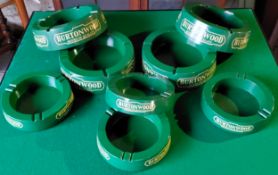 New Old Stock - Eight mint condition Burtonwood Brewery ashtrays.