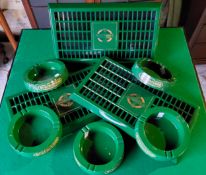 Burtonwood Brewery - five ashtrays and three drip trays. Excellent Condition.