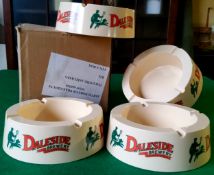 New Old Stock - Four MINT condition Daleside Brewery 'Flavour By Design' slogan ashtrays, in