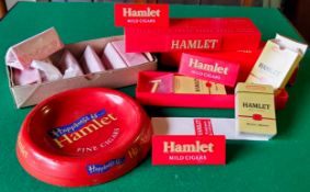 New Old Stock - Advertisement - ten Hamlet Mild Cigar point of sale perspex signs and a 'Happiness