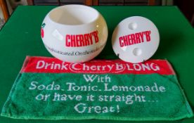Advertising - A vintage Cherry B ice bucket and bar towel (2)