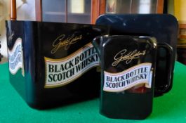 A Gordon Grahams Black Bottle Scotch whisky ice bucket and Wade water jug (2) Excellent Condition.