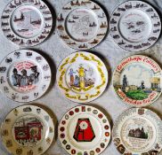A collection of 1980's coal mining related collector's plates, including the Barnsley Wives Action