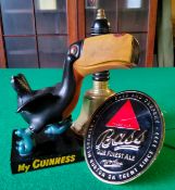 An early Guinness toucan 'My Goodness My Guinness' celluloid/rubber advertisement; a last orders