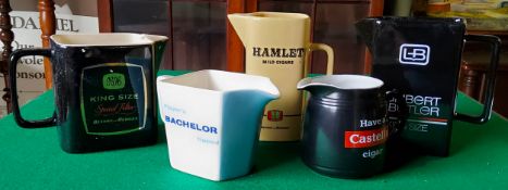 Tobacco Interest & Advertisement - Player's Bachelor water jug by T.G Green; Hamlet water jug by