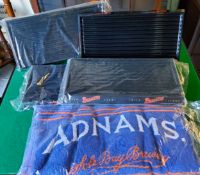 New Old Stock - unopened Adnams bar towels and Beamish Irish Stout drip trays. MINT condition.