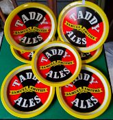Seven Samuel Smith's Taddy Ales serving trays by Reginald Corfield Ltd