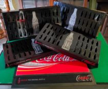 Advertising - Coca-Cola related drip trays and rubber bar mats (6) Mint condition.