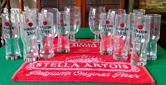 Home Bar Accessories - Twelve Holsten Pils, Four Stella Artois and Stella bar towel and mats (17)