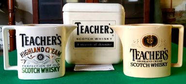 Whisky Advertisement - Teacher's Scotch Whisky advertising ice bucket produced by ''superdry'', with