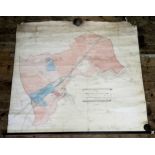 Cartography - Pleasley Estate, Derbyshire, A late Victorian plan of The Pleasley Estate circa.1890