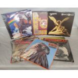 Vinyl Lps including Dio (2) ‎Holy Diver, Vertigo VERS 5, VERS 5 A// 1 ∇ 420 W 1 15; Rainbow