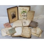 Victorian and Edwardian recipe books and a Moroccan leather photograph album. A Sheffield Trades &