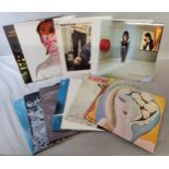 Vinyl Lp's including Led Zeppelin – Presence gatefold embossed no title, "Made in UK" on labels,