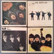 The Beatles four scarce Parlephone 3 3/4 I.P.S. Twin Track Mono Tape Records including With the